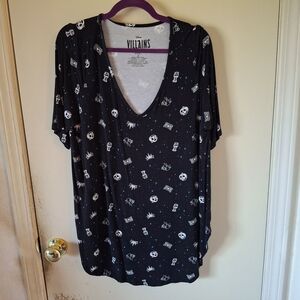 Villains Black Graphic T-Shirt